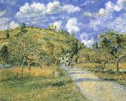 Camille Pissarro Road and hills France oil painting artist